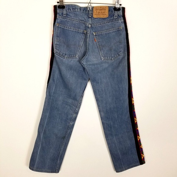 Vintage Levi's 505 Orange Tab 40505 0916 Men Sz 30 x 29 DIY Extended Waist Blue - Picture 3 of 6